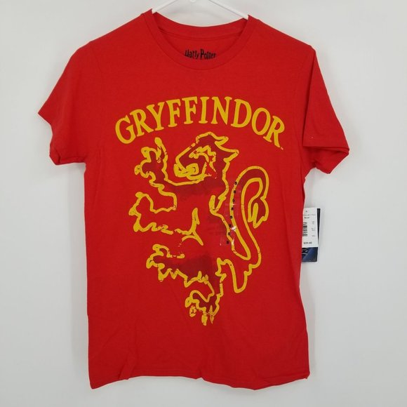 NWT Harry Potter Gryffindor House Crest Women's Short Sleeved Shirt Size Small - Picture 1 of 9